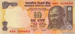 10 Rupees INDIA  2002 P.089a AU