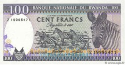 100 Francs RWANDA  1989 P.19a NEUF