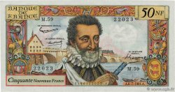 50 Nouveaux Francs HENRI IV FRANCE  1961 F.58.06 TTB+