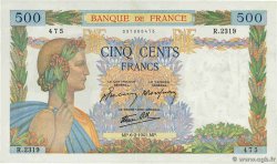 500 Francs LA PAIX FRANCE  1941 F.32.14 SUP+