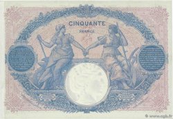 50 Francs BLEU ET ROSE FRANCIA  1915 F.14.28 SPL