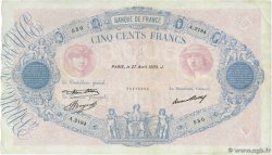 500 Francs BLEU ET ROSE FRANCE  1933 F.30.36 TB