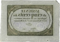 500 Livres FRANCE  1794 Ass.47a AU+