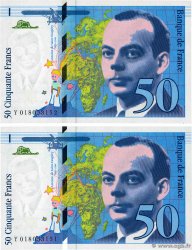 50 Francs SAINT-EXUPÉRY modifié Consécutifs FRANCE  1994 F.73.01b