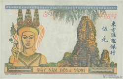 5 Piastres FRENCH INDOCHINA  1946 P.055c XF-