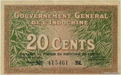 20 Cents INDOCHINE FRANÇAISE  1939 P.086d TTB+