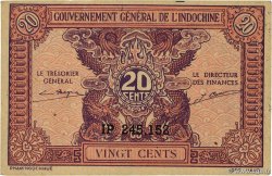 20 Cents INDOCHINE FRANÇAISE  1942 P.090a