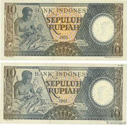 10 Rupiah Lot INDONÉSIE  1963 P.089