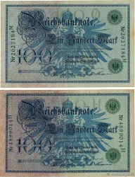 100 Mark Lot ALLEMAGNE  1908 P.034