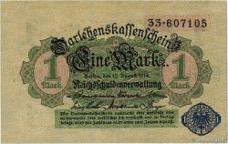 1 Mark GERMANY  1914 P.052 UNC-