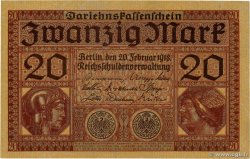 20 Mark DEUTSCHLAND  1918 P.057 fST+