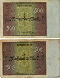 500 Mark Lot GERMANIA  1922 P.073 q.MB