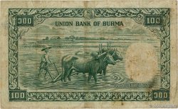 100 Kyats BURMA (VOIR MYANMAR)  1958 P.51a S