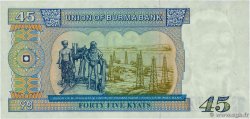 45 Kyats BURMA (VOIR MYANMAR)  1987 P.64 UNC-