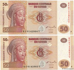 50 Francs Lot DEMOKRATISCHE REPUBLIK KONGO  2007 P.097a fST+