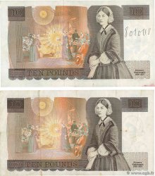 10 Pounds Lot ANGLETERRE  1987 P.379c pr.TTB