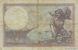 5 Francs FEMME CASQUÉE FRANCE  1925 F.03.09 B+