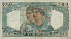 1000 Francs MINERVE ET HERCULE FRANCE  1945 F.41.06 VG