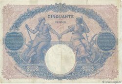 50 Francs BLEU ET ROSE FRANCE  1913 F.14.26 TTB