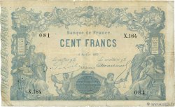 100 Francs type 1862 - Bleu à indices Noirs FRANCE  1869 F.A39.04 F-