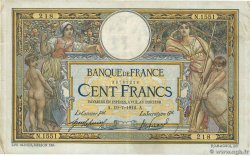 100 Francs LUC OLIVIER MERSON sans LOM FRANCE  1912 F.23.04 TB