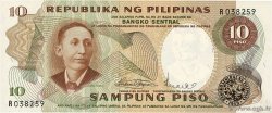 10 Piso Petit numéro FILIPINAS  1969 P.144b FDC