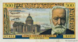 500 Francs VICTOR HUGO FRANCE  1958 F.35.11 TB