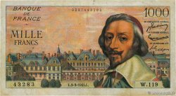 1000 Francs RICHELIEU FRANCIA  1955 F.42.11 BC