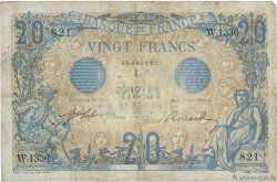 20 Francs BLEU Annulé FRANCE  1912 F.10.02 TB