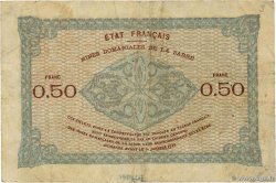 50 Centimes MINES DOMANIALES DE LA SARRE FRANCIA  1920 VF.50.01 MB