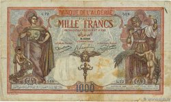 1000 Francs ALGERIA  1926 P.083a