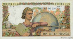 10000 Francs GÉNIE FRANÇAIS FRANCE  1953 F.50.63 F+