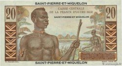 20 Francs Émile Gentil SAINT PIERRE AND MIQUELON  1946 P.24 UNC-