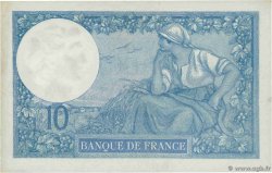 10 Francs MINERVE FRANCE  1916 F.06.01 XF