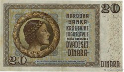 20 Dinara YOUGOSLAVIE  1936 P.030 TTB+