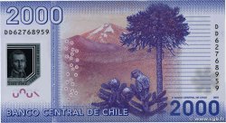 2000 Pesos CILE  2016 P.162f FDC