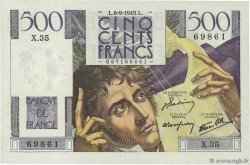 500 Francs CHATEAUBRIAND FRANCE  1945 F.34.02 pr.NEUF