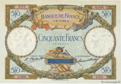 50 Francs LUC OLIVIER MERSON Spécimen FRANCE  1927 F.15.01S UNC-