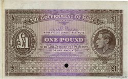 1 Pound Épreuve MALTA  1940 P.20p VF+