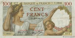 100 Francs SULLY FRANCE  1941 F.26.47