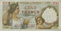 100 Francs SULLY FRANKREICH  1939 F.26.19