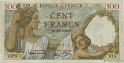 100 Francs SULLY FRANKREICH  1939 F.26.04