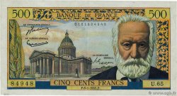 500 Francs VICTOR HUGO Numéro radar FRANCIA  1955 F.35.04