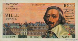 1000 Francs RICHELIEU FRANKREICH  1956 F.42.21