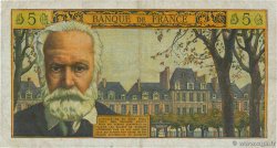 5 Nouveaux Francs VICTOR HUGO FRANCE  1961 F.56.07 TB