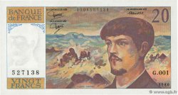 20 Francs DEBUSSY FRANKREICH  1980 F.66.01