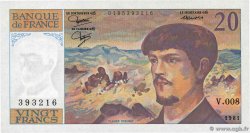 20 Francs DEBUSSY FRANCIA  1981 F.66.02 AU+