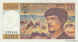 20 Francs DEBUSSY FRANKREICH  1983 F.66.04