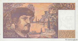 20 Francs DEBUSSY FRANCIA  1986 F.66.07 EBC