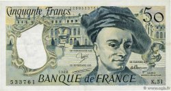 50 Francs QUENTIN DE LA TOUR FRANKREICH  1988 F.67.14